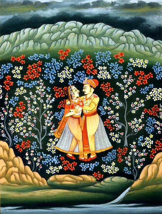 Unknown Artist - Mughal Lovers